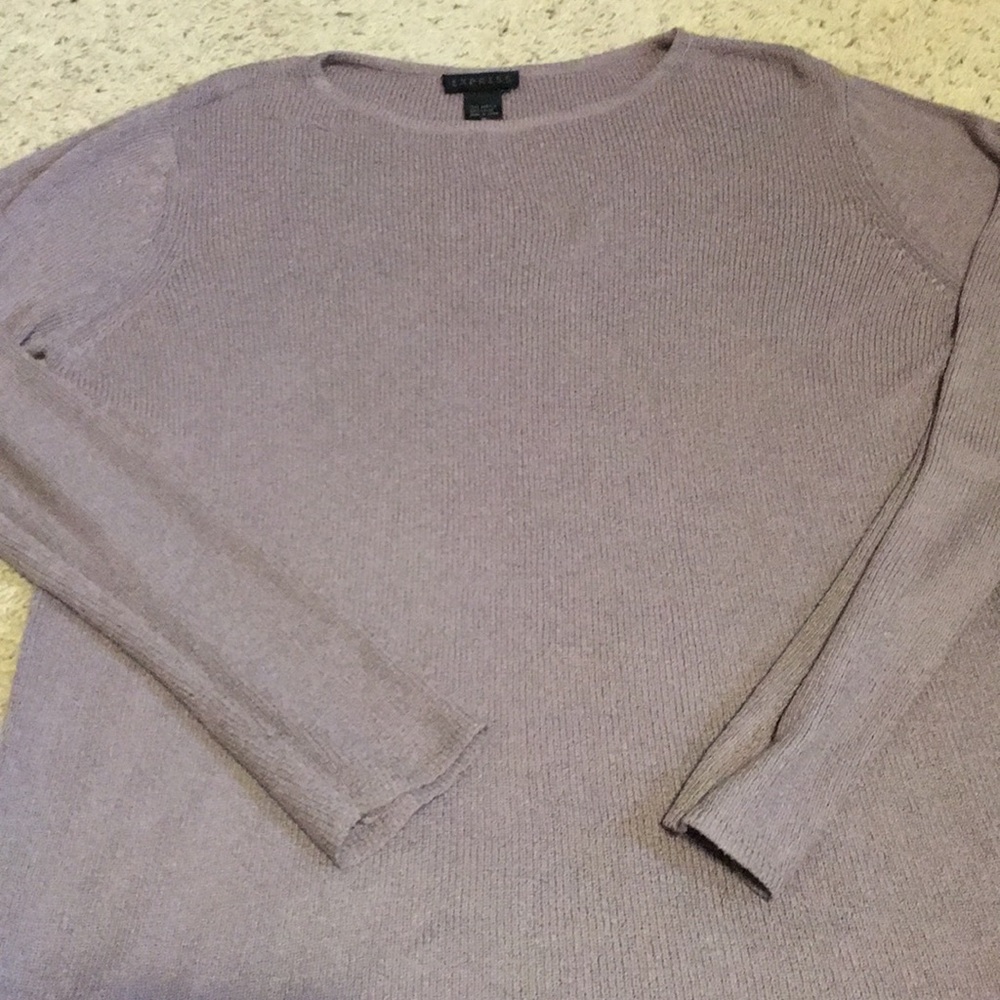 Purple express sweater